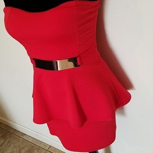 🔥3 for $30🔥Strapless Red Dress